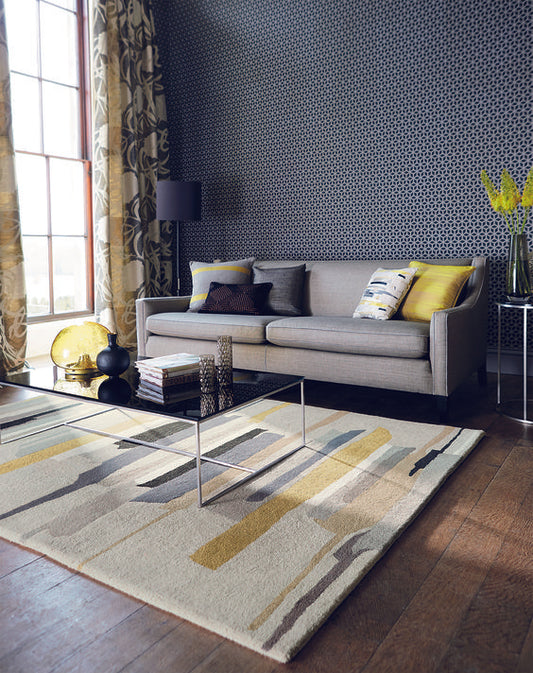 Multicolor Modern Hand Tufted Design Carpet