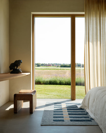 Light Blue Color Modern Design Rug-Bisha Rugs