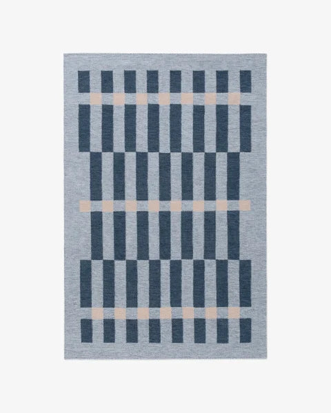 Light Blue Color Modern Design Rug-Bisha Rugs