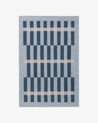 Light Blue Color Modern Design Rug-Bisha Rugs