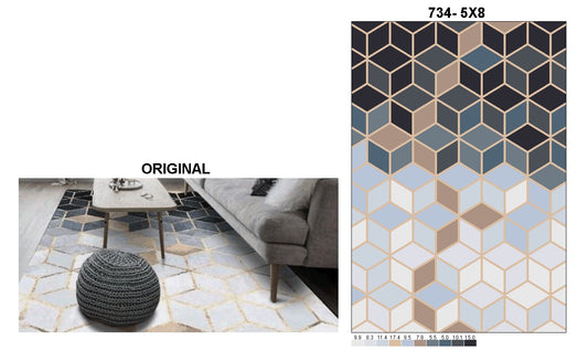 Multicolor Classic Wool Tufted Design Area Rug