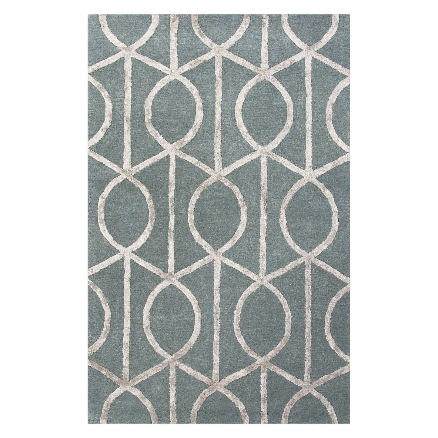 Grey and Silver Color Premium Design Rug
