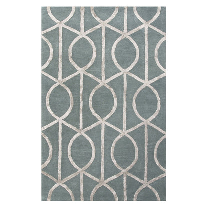 Grey and Silver Color Premium Design Rug