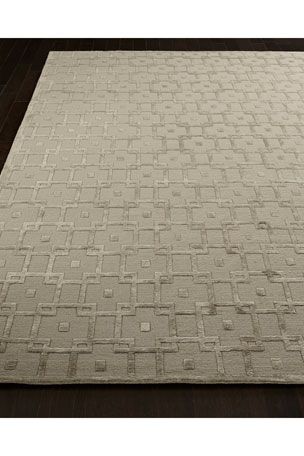 Beige Color Silk Luxury Design Rug