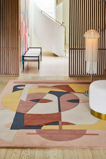 Colorful Geomatrical Design Rugs -Bisha Rugs
