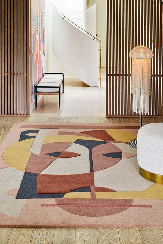 Colorful Geomatrical Design Rugs -Bisha Rugs
