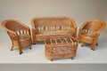 The Earthy Luxe Barrel Sofa Set