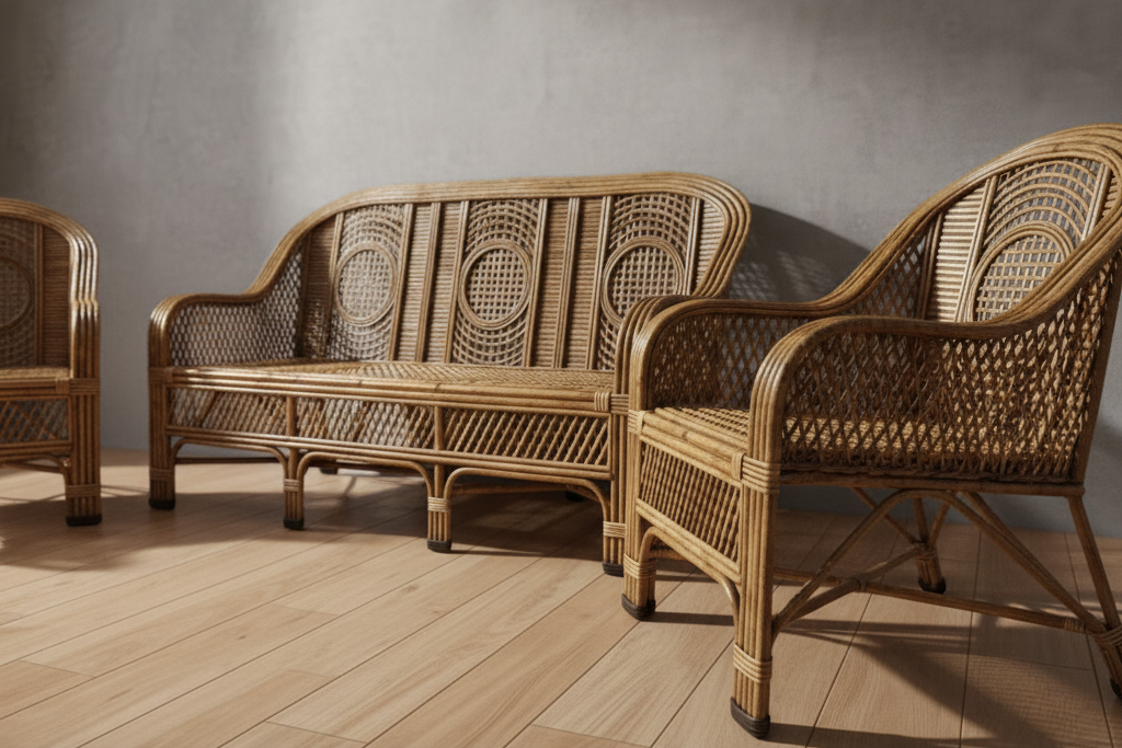 The Stately Pillar Rattan Collection