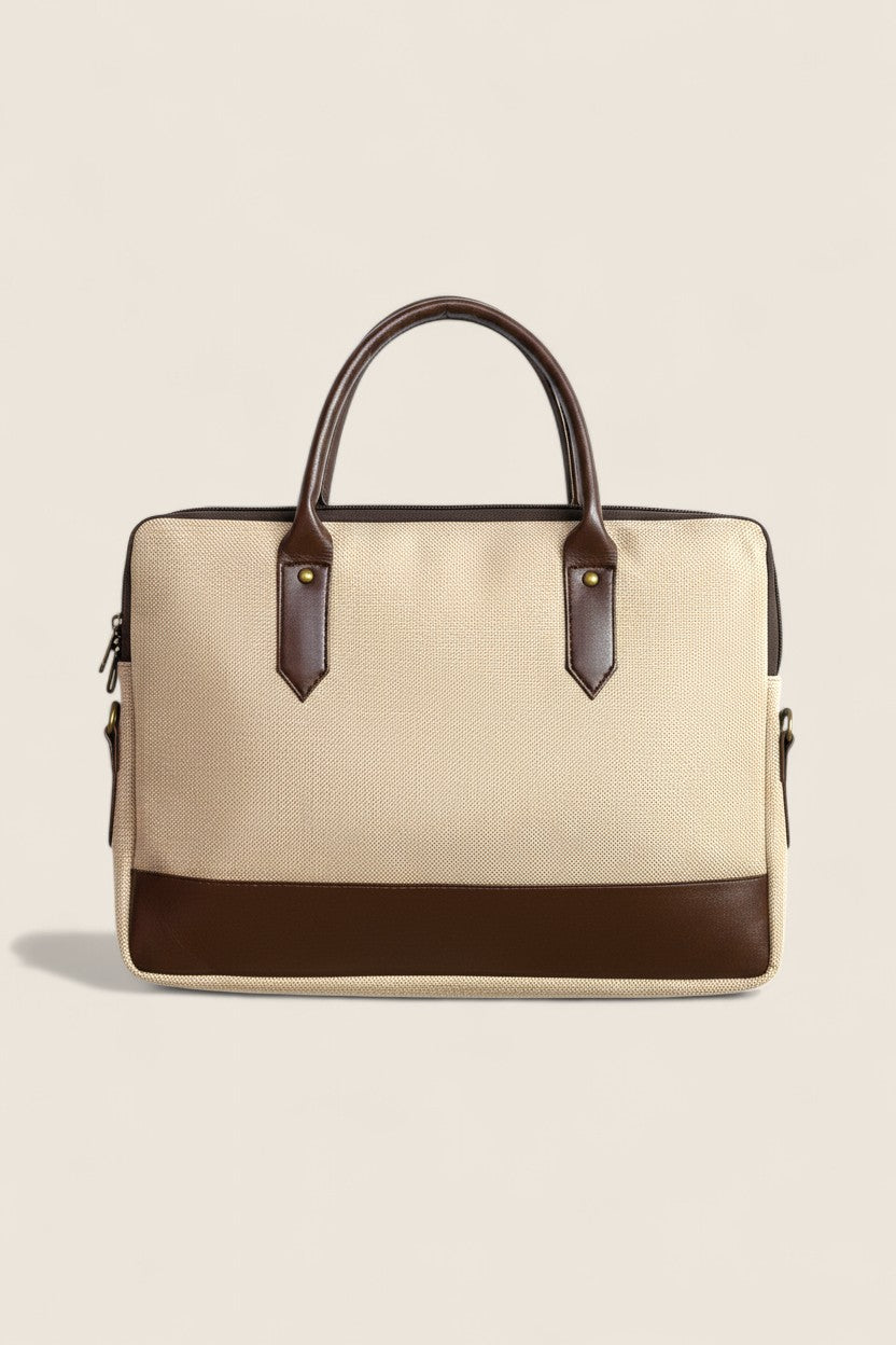 Stylish Jute Laptop Bag – For Office Days, Coffee Dates & Weekend Getaways