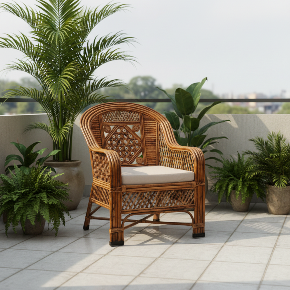 The Vintage Arch Cane Club Chair