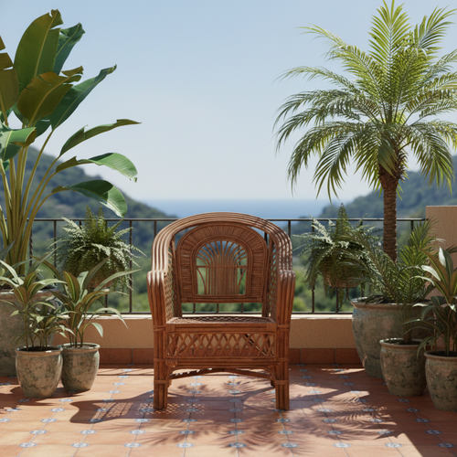 Indic Artisan Loomed Accent Chair