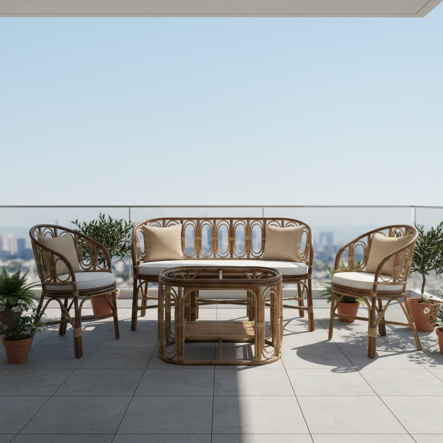 The Orbit Minimalist Wicker Lounge