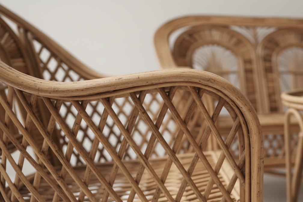 The Peacock Fan Wicker Lounge Set