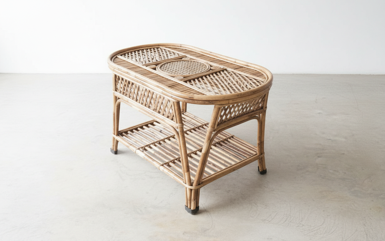 The Heritage Circle-Back Wicker Lounge