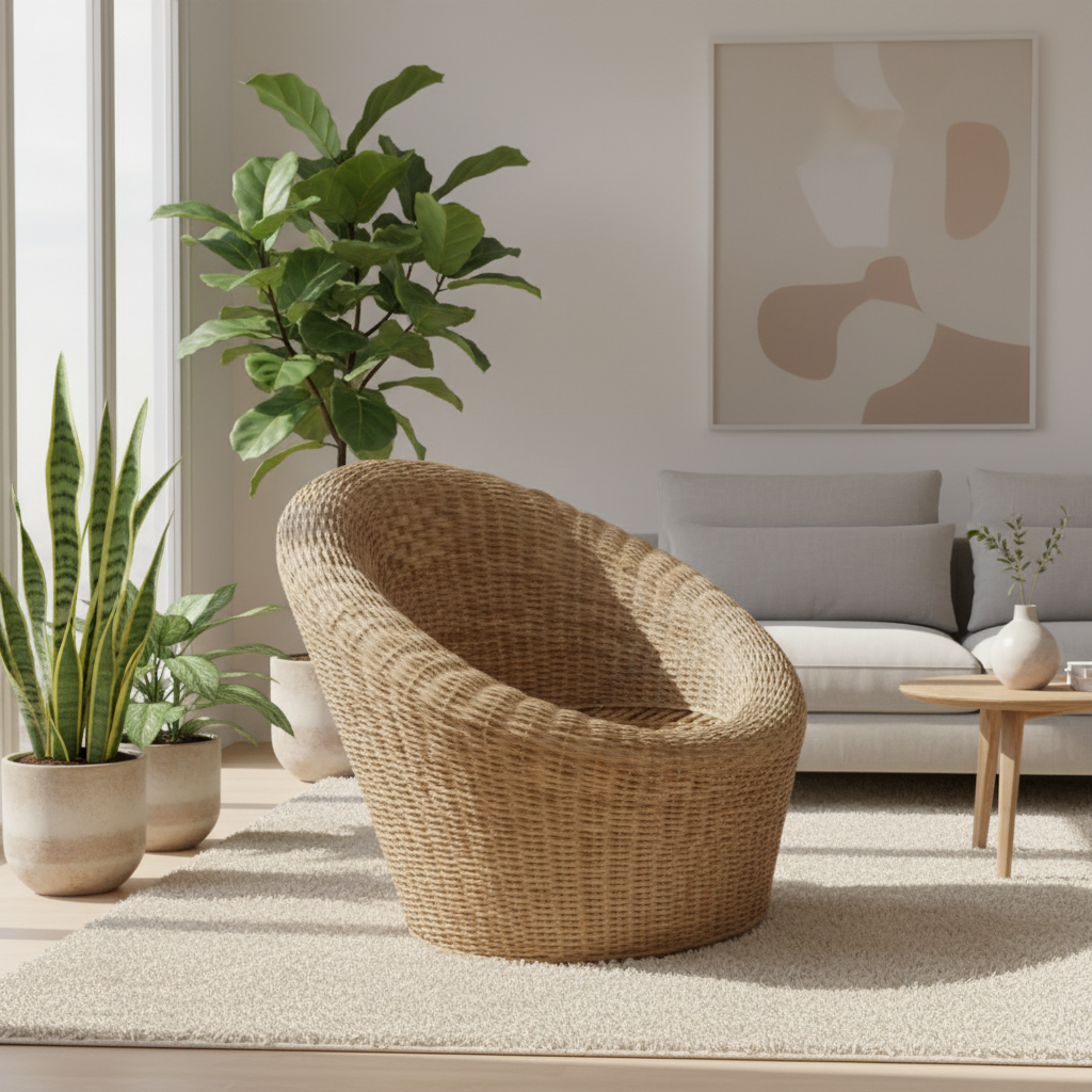 The Continuous Weave Barrel Chair