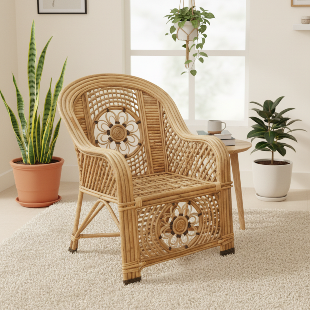 The Bombay Classic Rattan Armchair