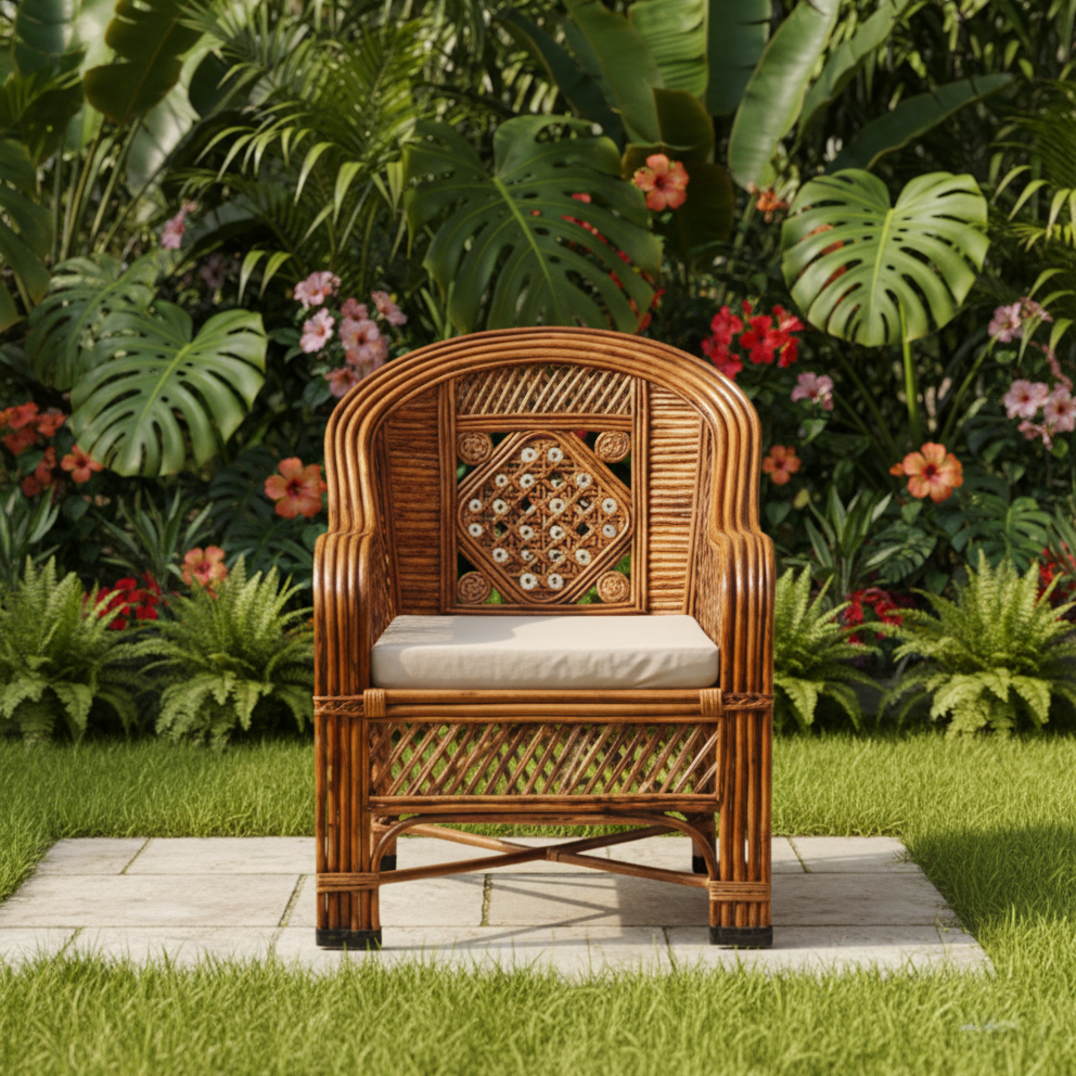 The Vintage Arch Cane Club Chair