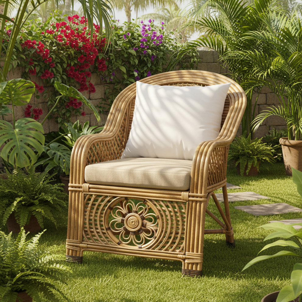 The Bombay Classic Rattan Armchair