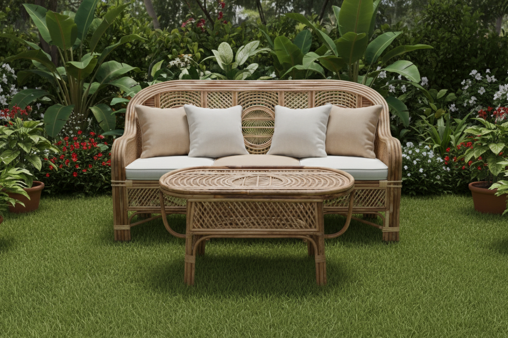 The Coastal Circle-Weave Living Set