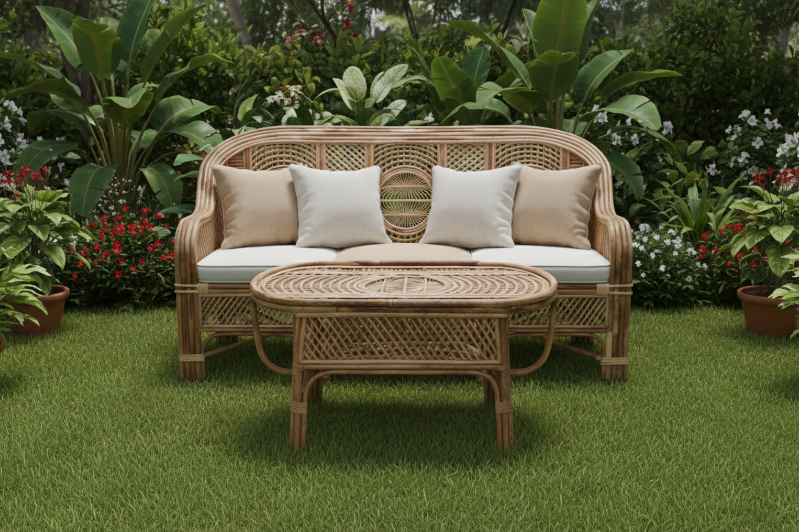 The Coastal Circle-Weave Living Set