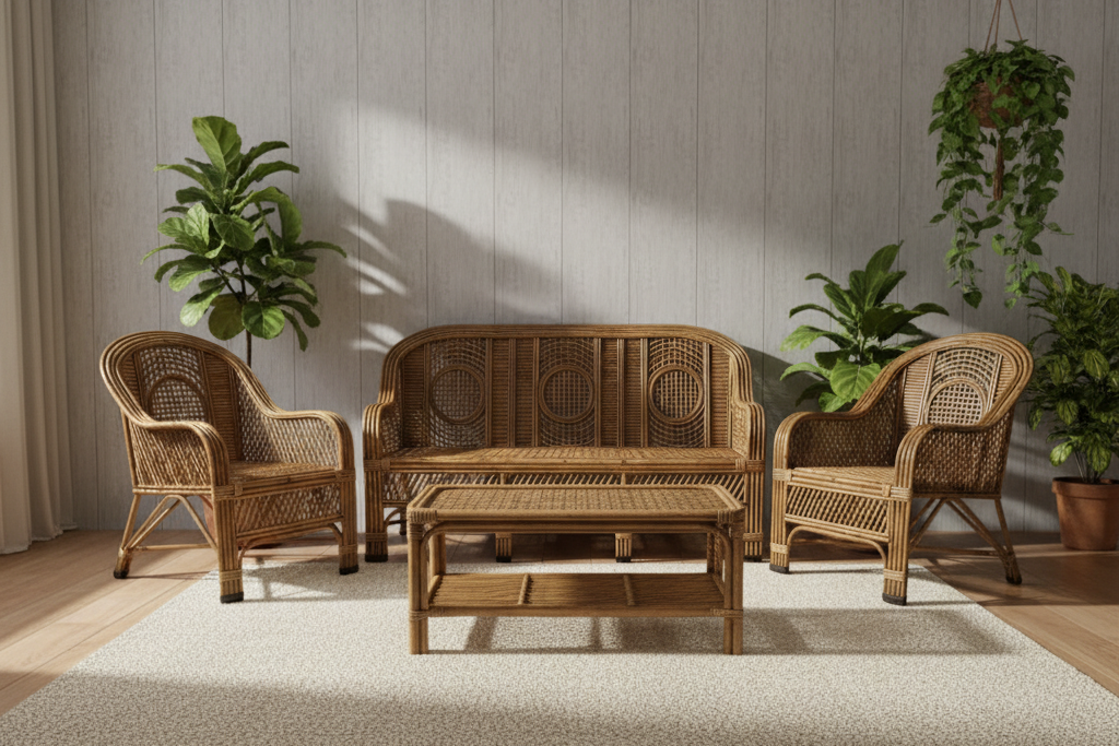 The Stately Pillar Rattan Collection