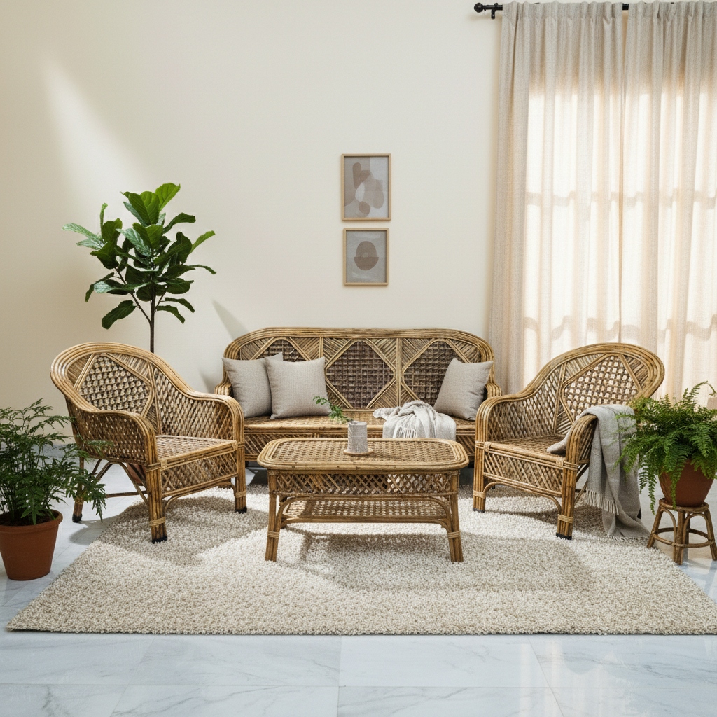The Harlequin Contrast Rattan Collection