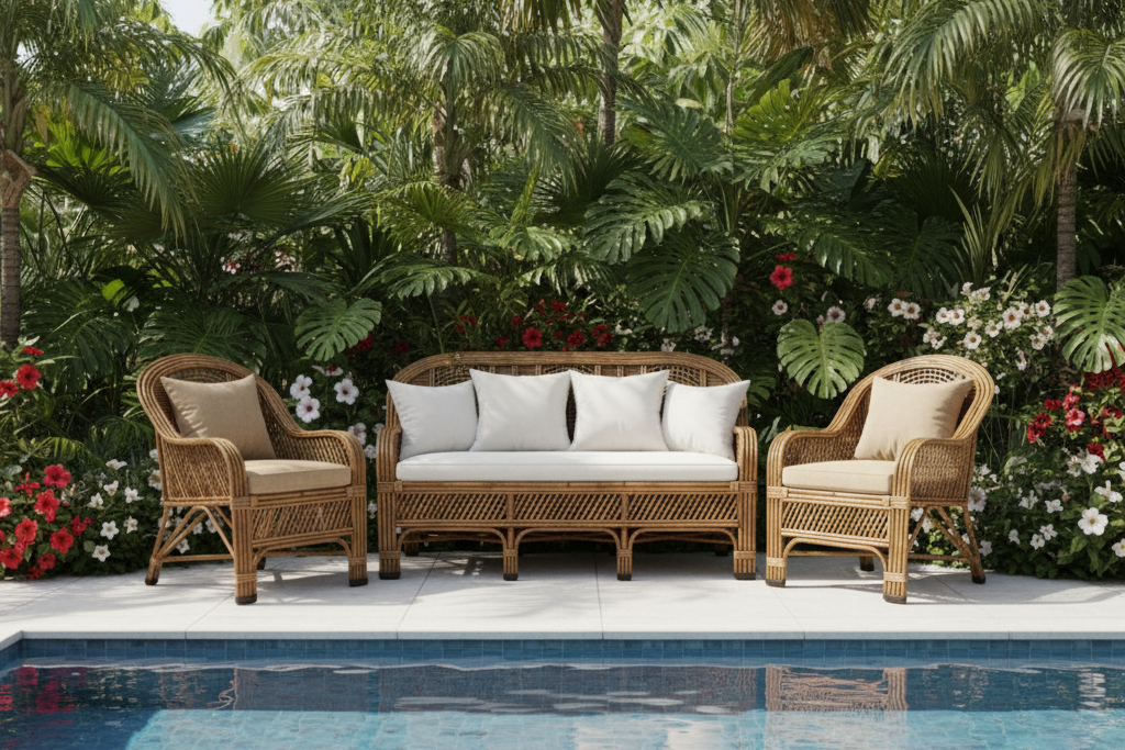 The Stately Pillar Rattan Collection