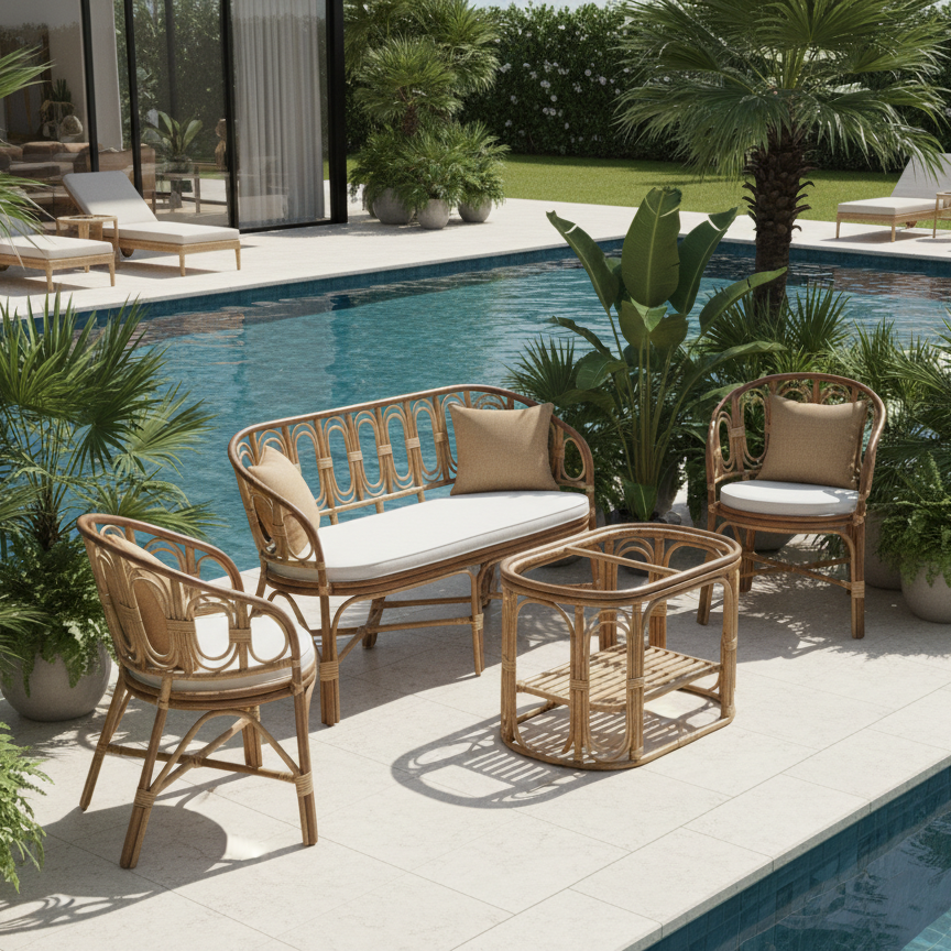 The Orbit Minimalist Wicker Lounge