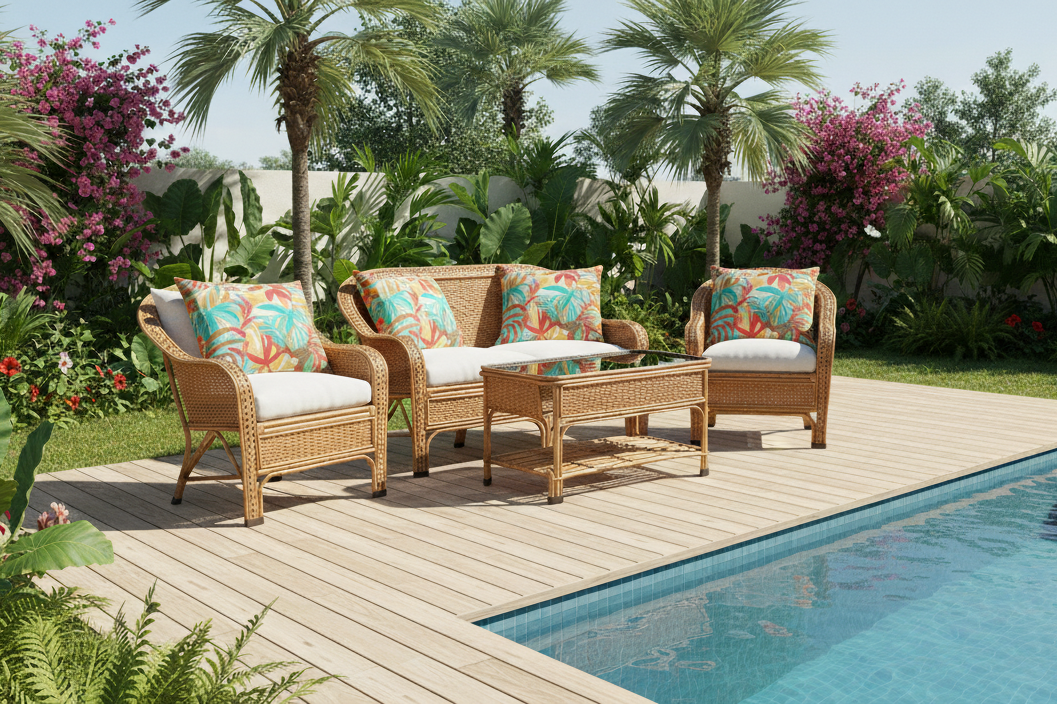 The Haven Solid Weave Rattan Collection
