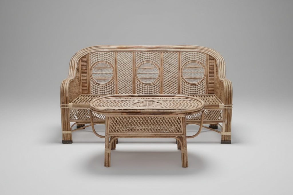 The Coastal Circle-Weave Living Set