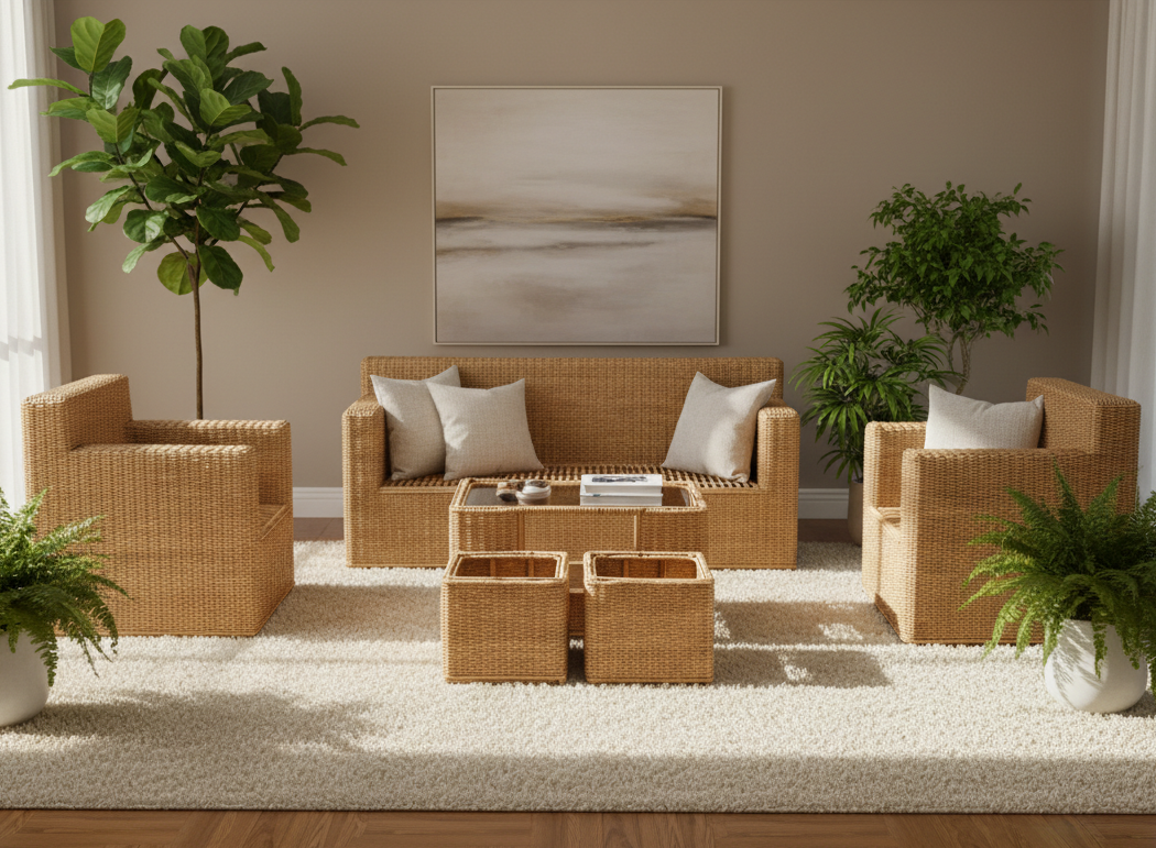 The Zen Block Handcrafted Cane Suite