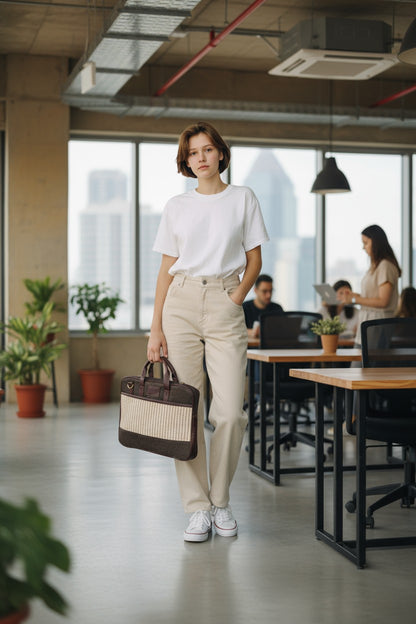 Premium Jute Laptop Bag – A Work Companion That Matches Your Lifestyle