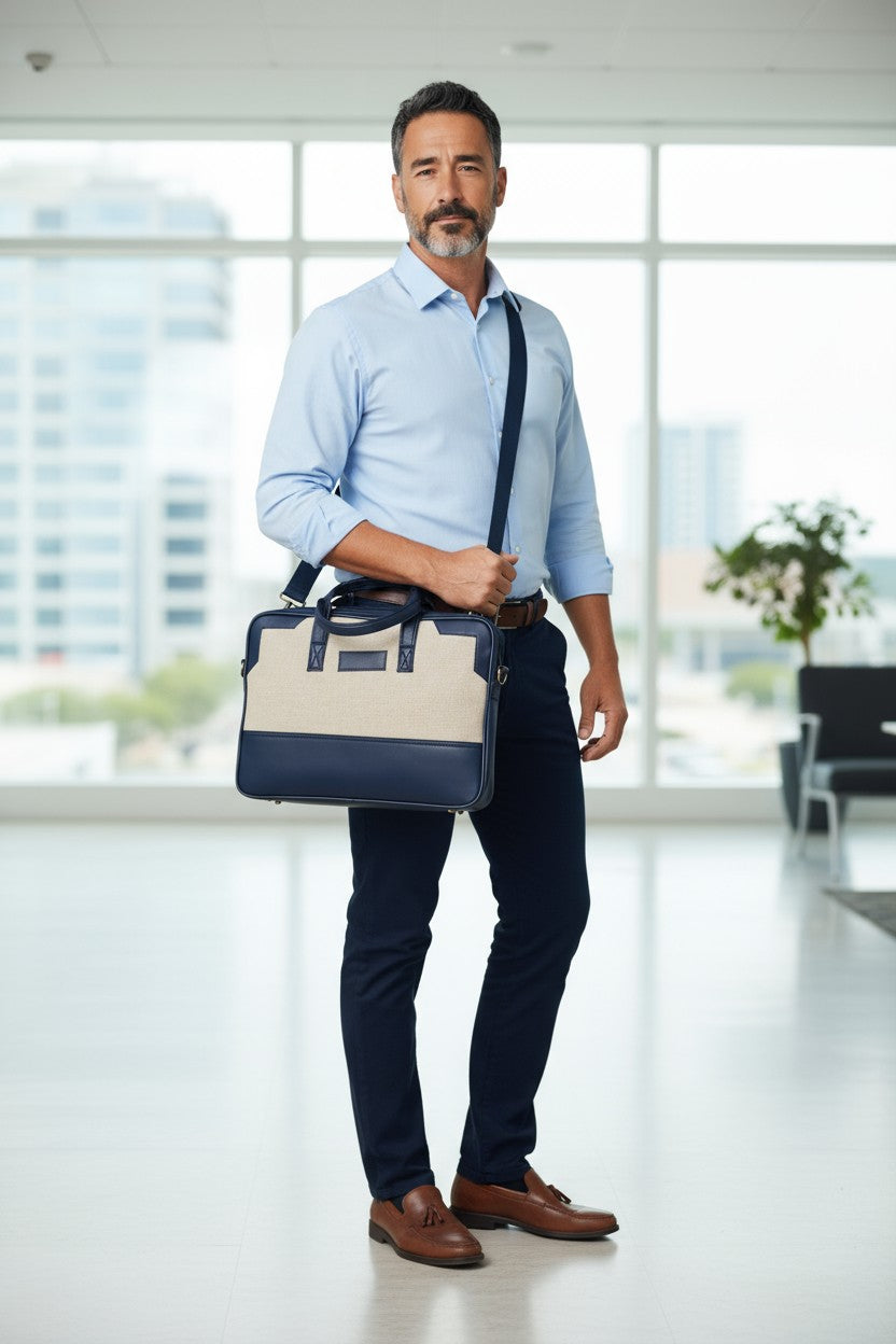 Eco-Friendly Jute Laptop Bag - Sustainable Protection for Your Tech