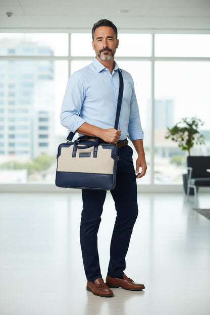 Eco-Friendly Jute Laptop Bag - Sustainable Protection for Your Tech