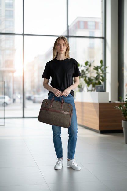 Premium Jute Laptop Bag – A Work Companion That Matches Your Lifestyle