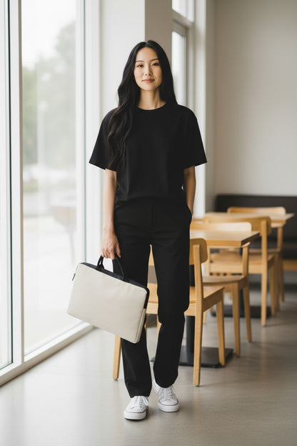 Classic Jute Laptop Bag – Carry Work Essentials in Style & Comfort