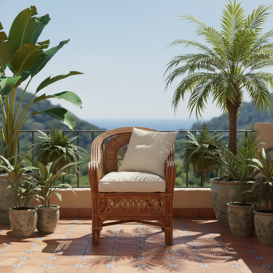 Indic Artisan Loomed Accent Chair