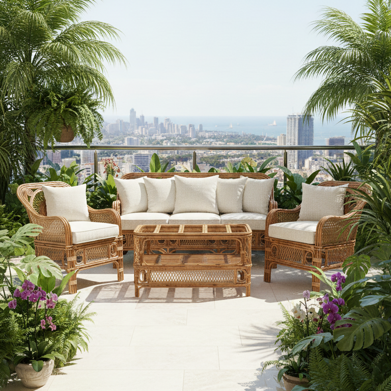 Gardenia Lattice Outdoor Set