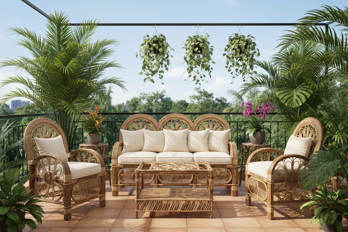 Aura Circular Cane Living Group