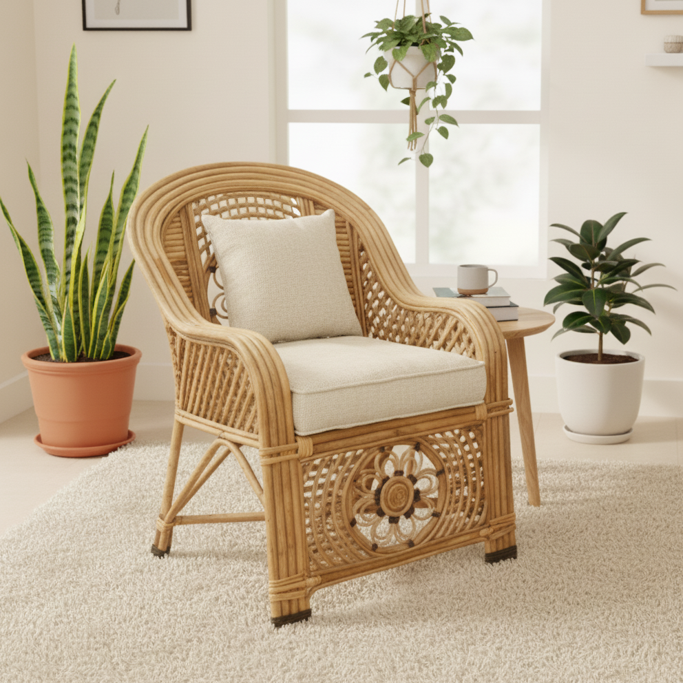 The Bombay Classic Rattan Armchair