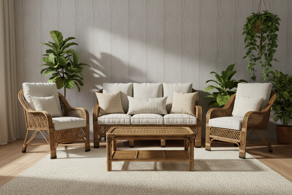 The Stately Pillar Rattan Collection