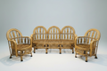Triple-Arch Rattan Living Set