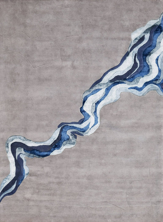 River Premium Design Hand-Tufted Area Rug For Living Room-Bisha Rugs