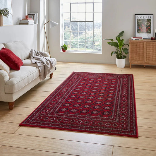 Traditional Hand Knotted Super-Soft Persian Red Rug