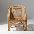 Circular Lattice Wicker Lounge Chair