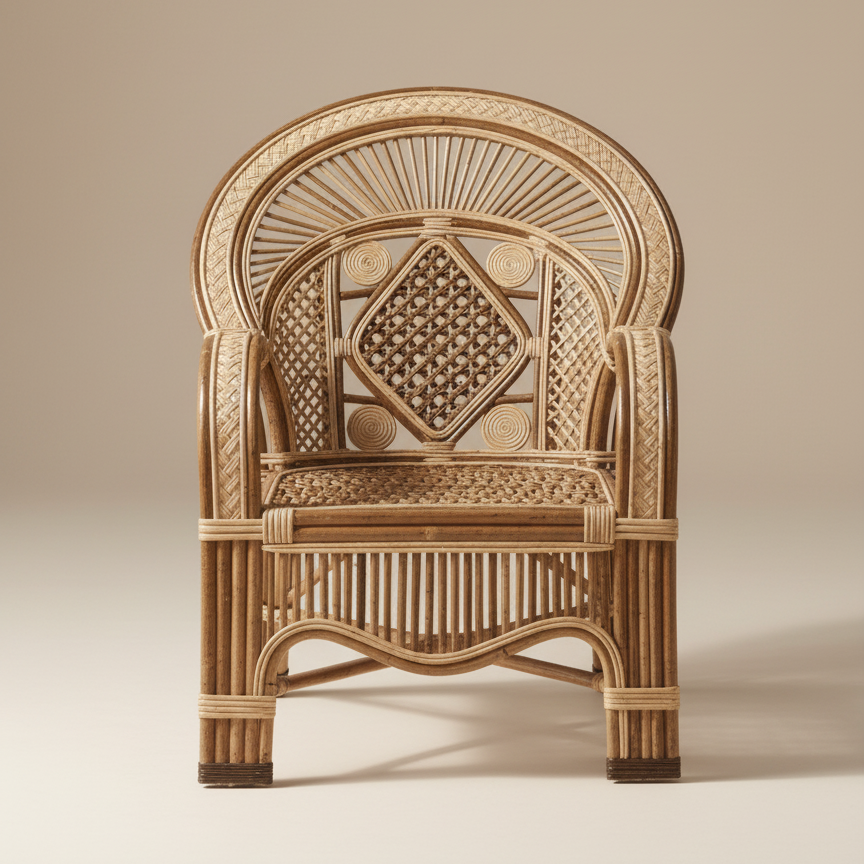 The Seamless Loom Cane Armchair
