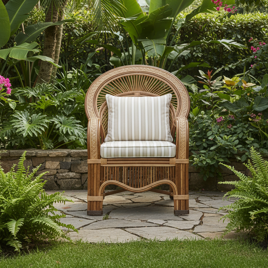 The Seamless Loom Cane Armchair