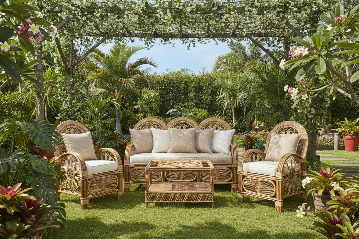 Aura Circular Cane Living Group