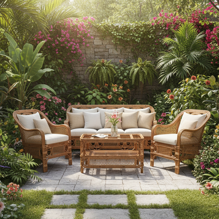 Gardenia Lattice Outdoor Set