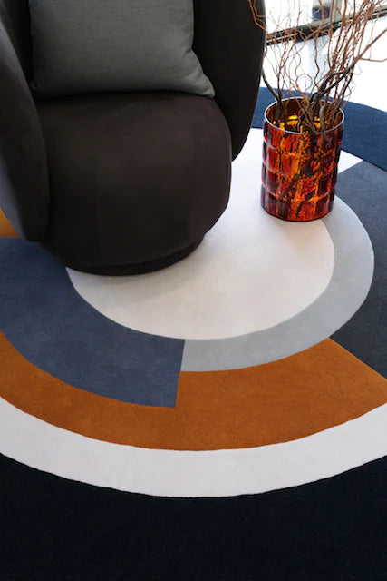 Plateau Modern Design Round Rug-Bisha Rugs